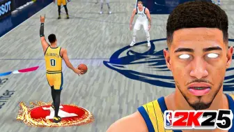 Descargar video: NBA2K25/线上快速游戏/尝试用2k24的打法玩2k25/节奏投篮机会/步行者vs独行侠