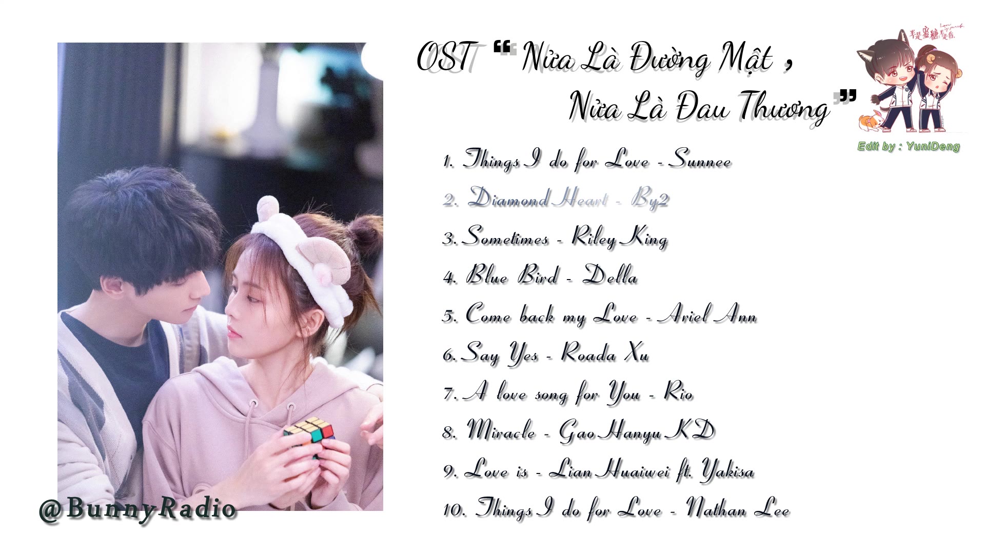 [图][Playlist] Love Is Sweet ~ Nửa Là Đường Mật, Nửa Là Đau Thương Full OST《半是蜜糖半是伤》