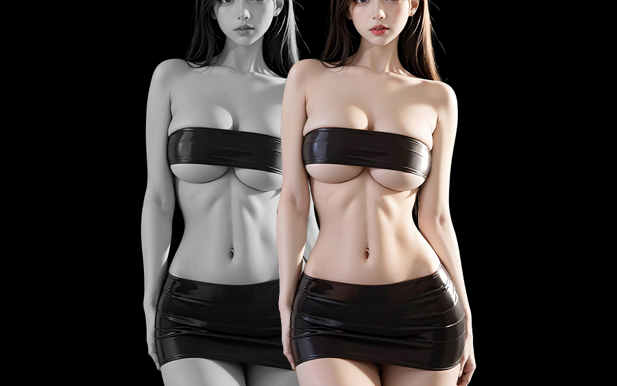 【3D】真3D女人体!zbrush抹胸少女人体模型雕刻 未成年慎看!zbrush女性人物角色模型制作教程!哔哩哔哩bilibili