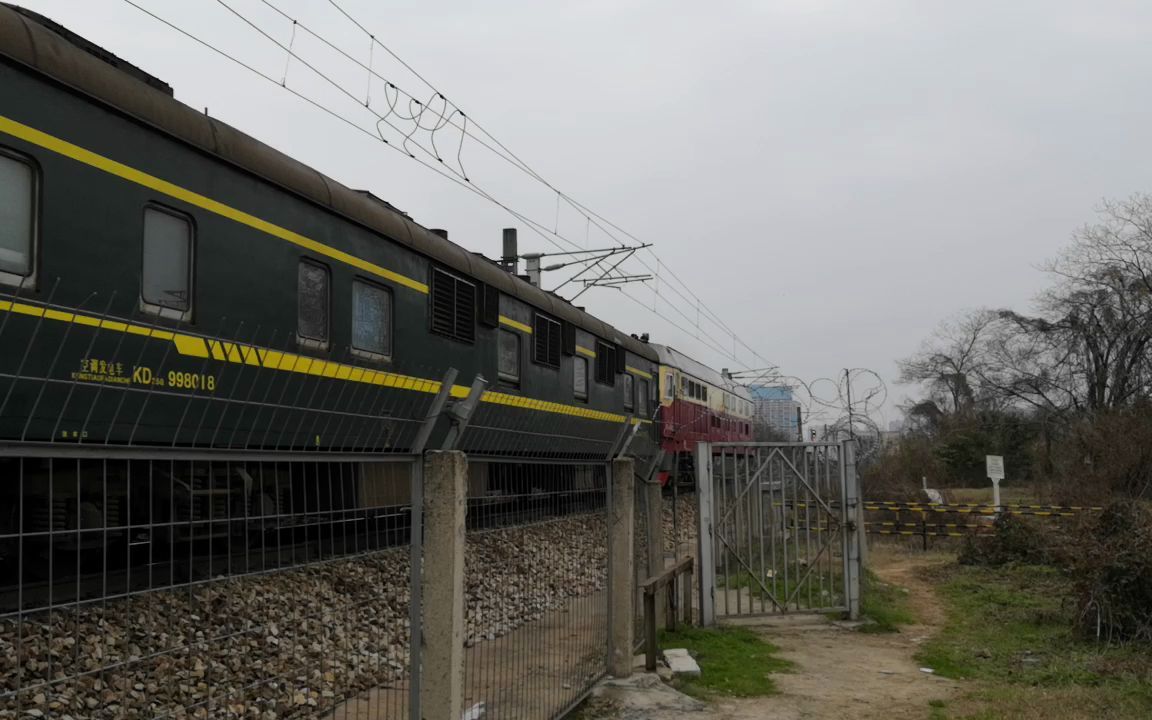 df4d0315东风内燃机车绿皮火车湘潭板塘铺vid20220226