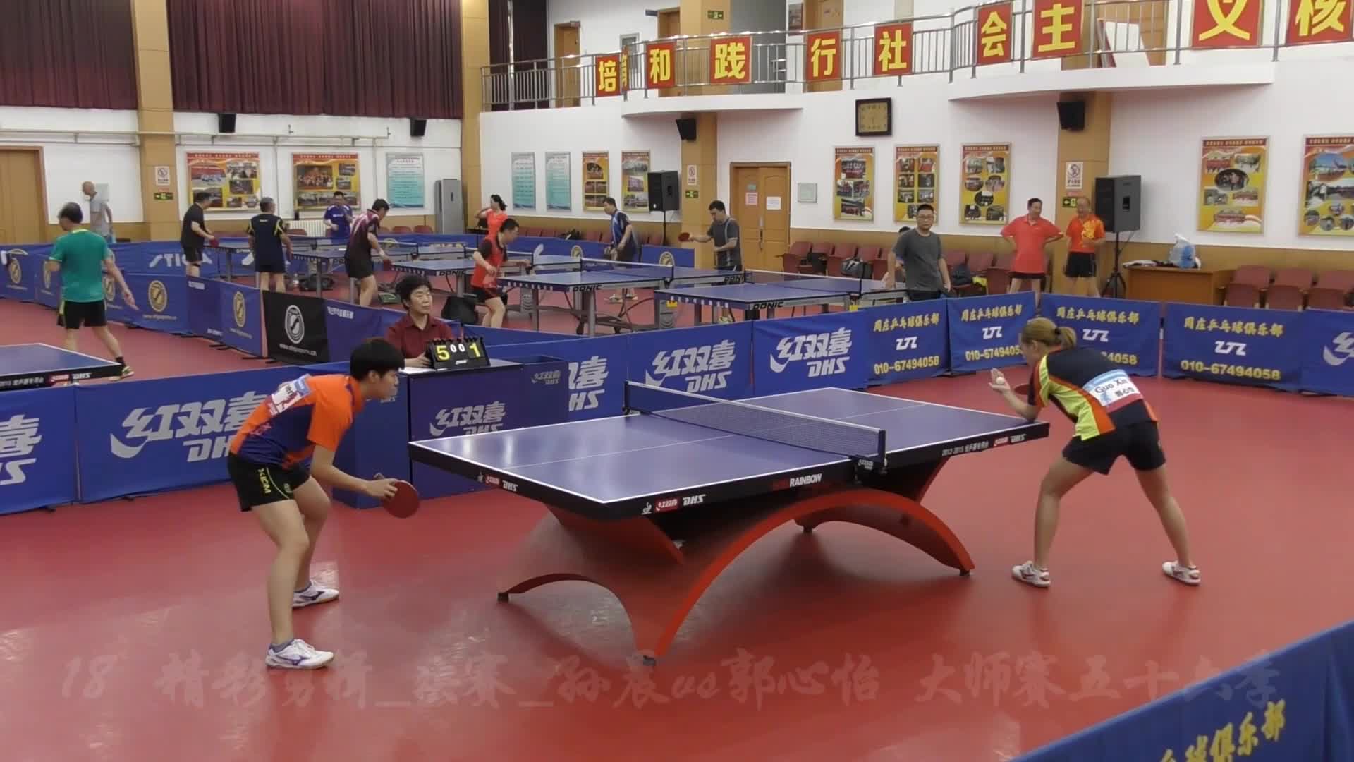精彩剪辑_决赛_孙晨vs郭心怡_开球网红双喜"直通欧洲"乒乓球精英挑战