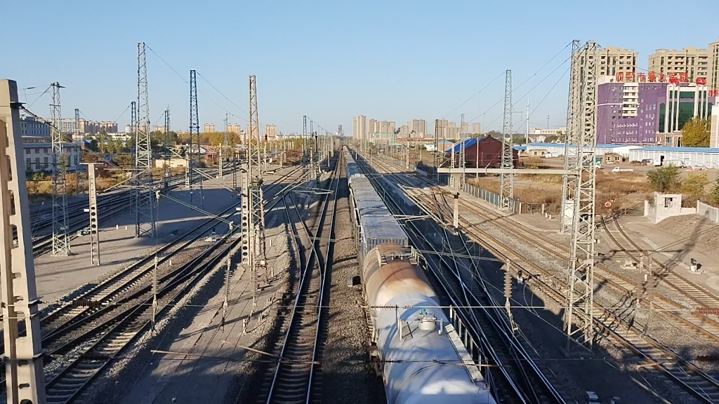 京哈铁路&平齐铁路&四梅铁路-十月末东北铁路枢纽四平,观货列南来北往