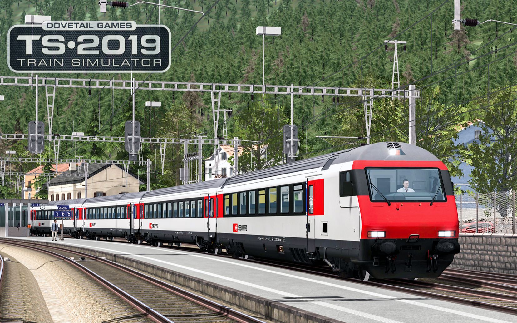 火车模拟2019圣哥达铁路2穿越15公里圣哥达隧道到达海拔最高站艾罗洛