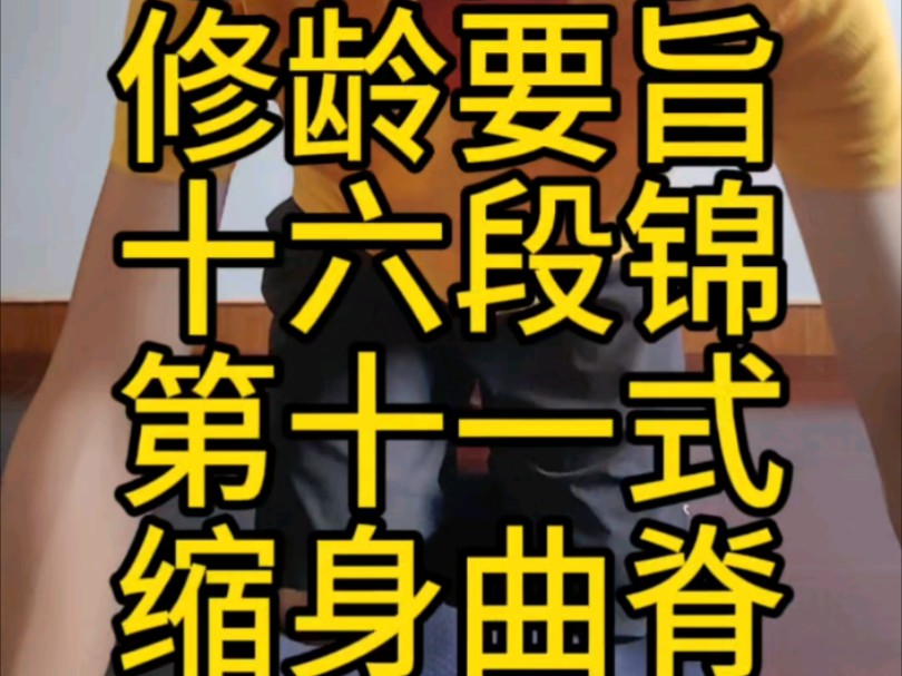 冷谦冷仙字启敬号龙阳子修龄要旨十六段锦第十一式缩身曲脊#中华文明#地球升维#修仙#长生术#硬核养生哔哩哔哩bilibili