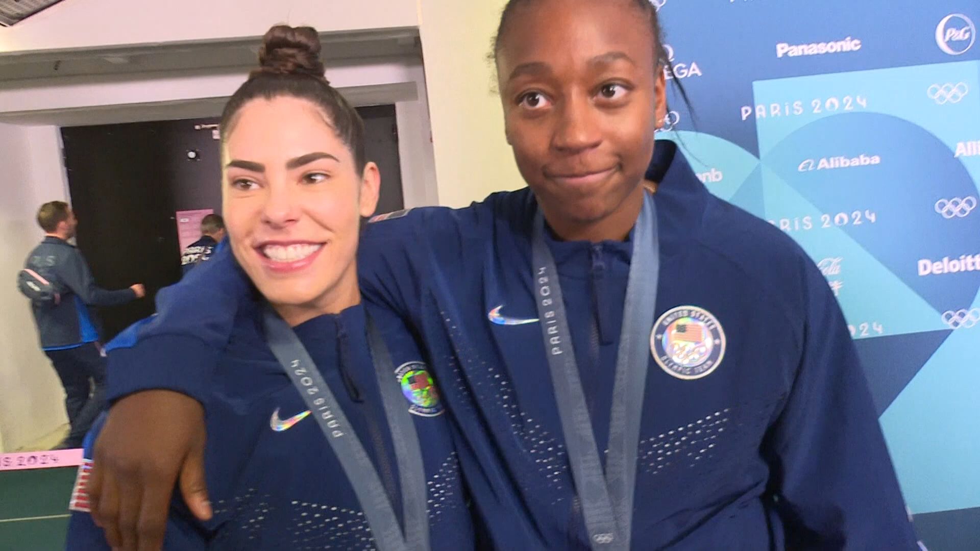 【女篮】【Jewell Loyd & Kelsey Plum & Breanna Stewart】巴黎奥运夺冠采访哔哩哔哩bilibili