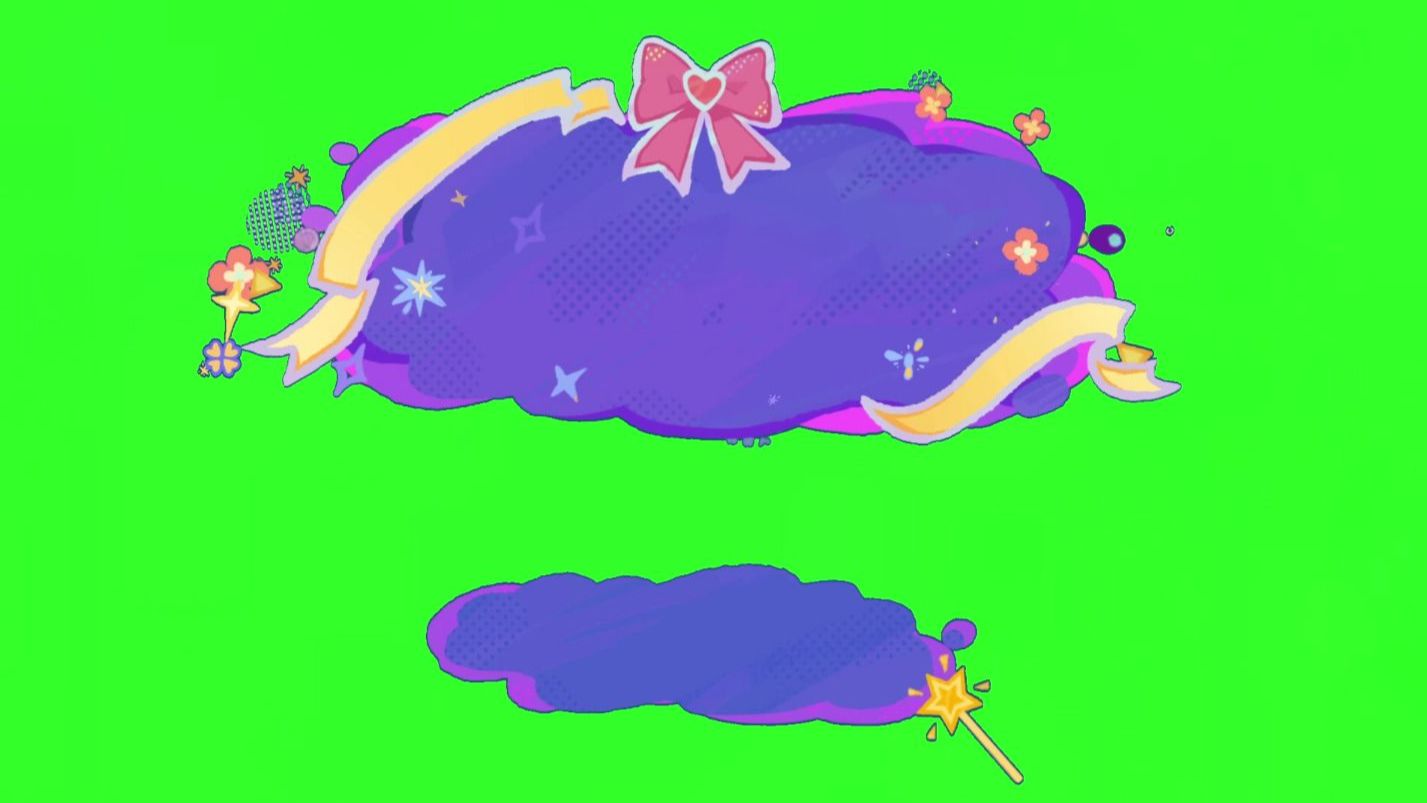 原神小魔女特效无水印绿幕素材