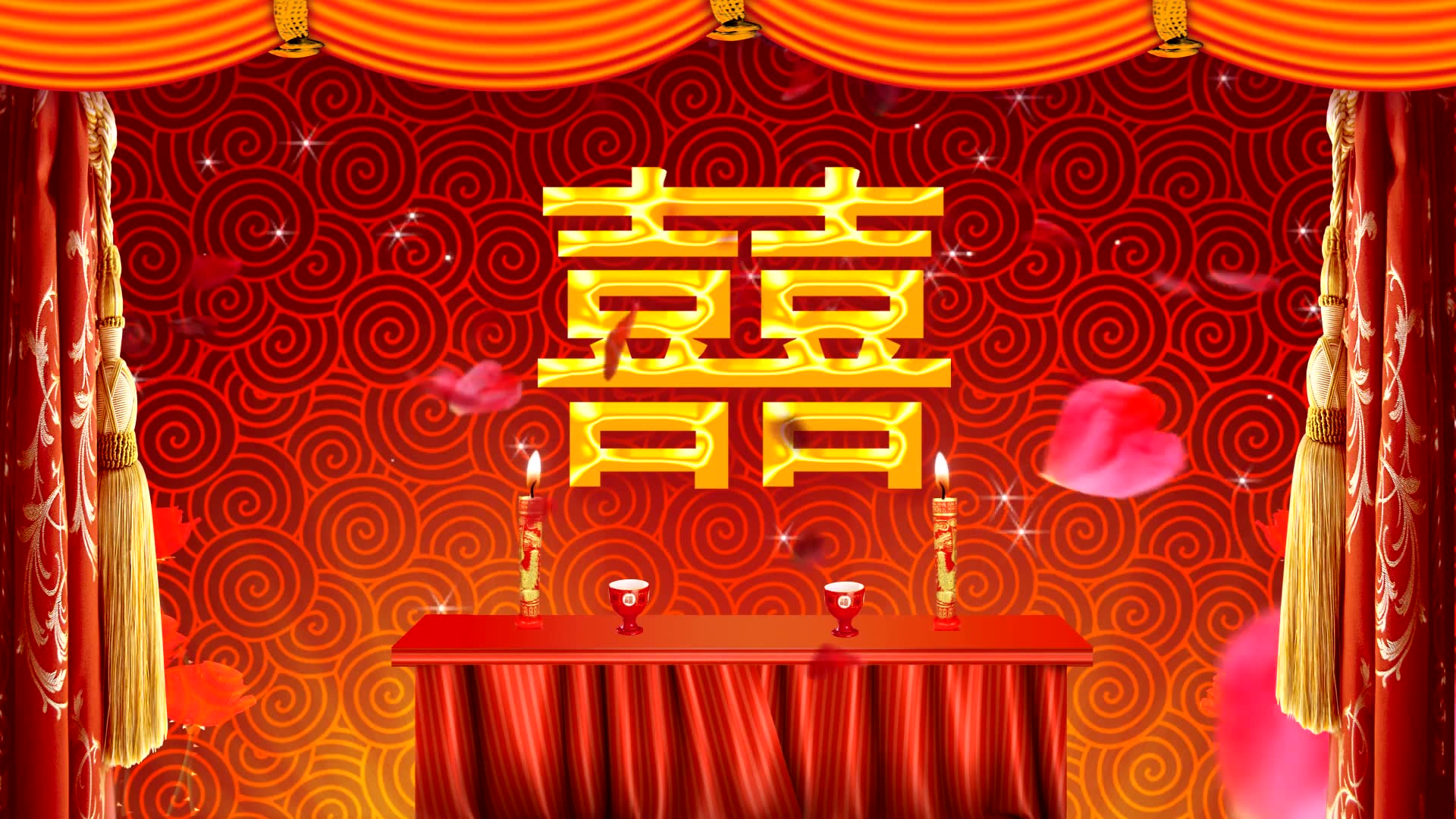 ym2040中式拜堂背景(有音乐)_哔哩哔哩 (゜-゜)つロ 干杯~-bilibili