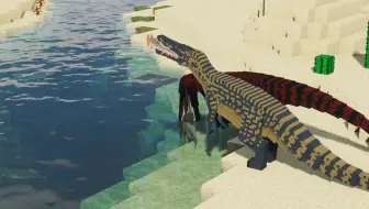 似鳄龙捕鱼