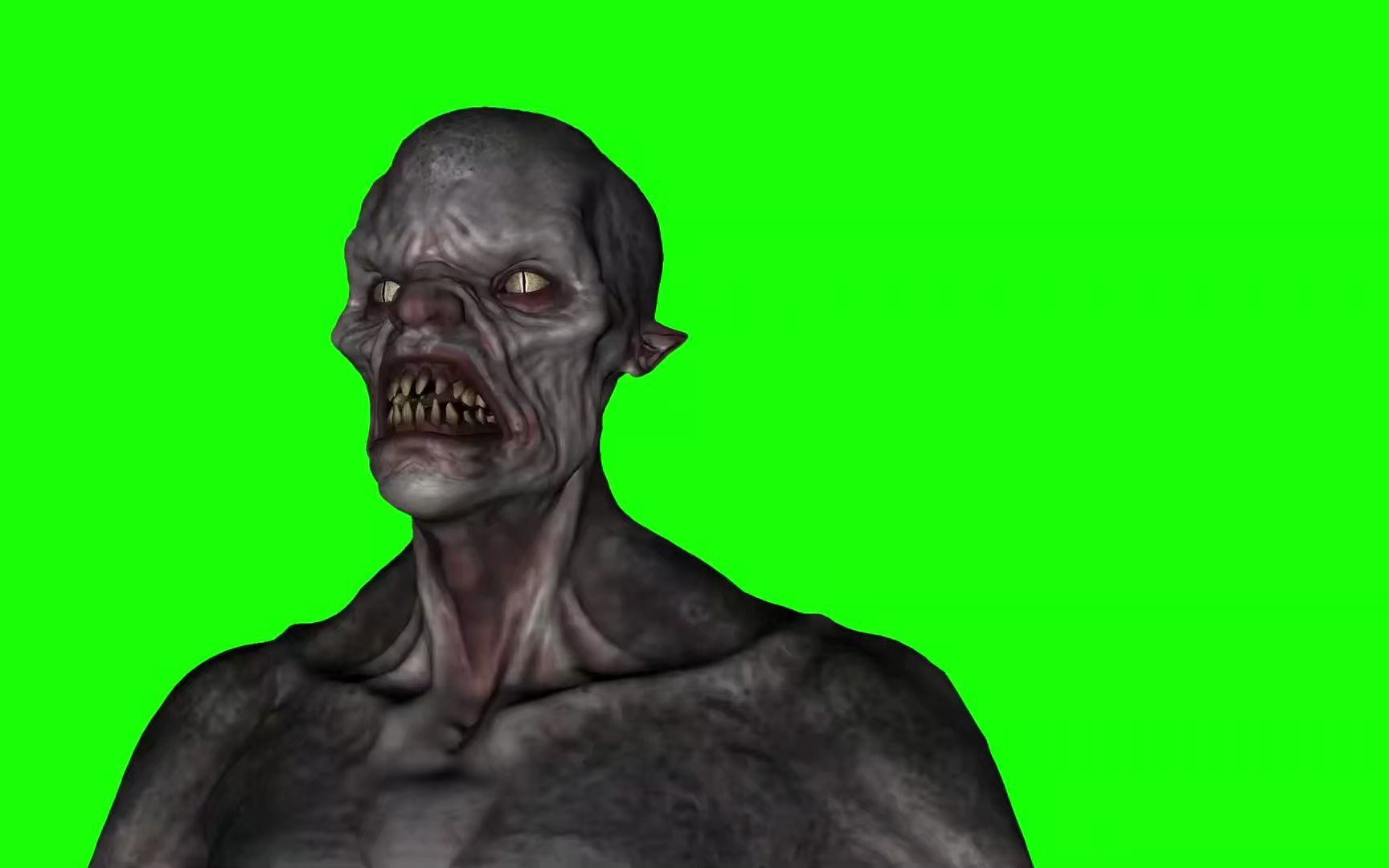 绿幕视频素材吸血鬼