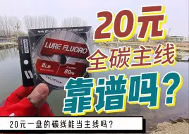 Download Video: 20元的碳线能当路亚主线吗？尝试了下，还算靠谱。 20元的碳线能当路亚主线吗？尝试了下，还算靠谱。三洋红标碳线值得一试。