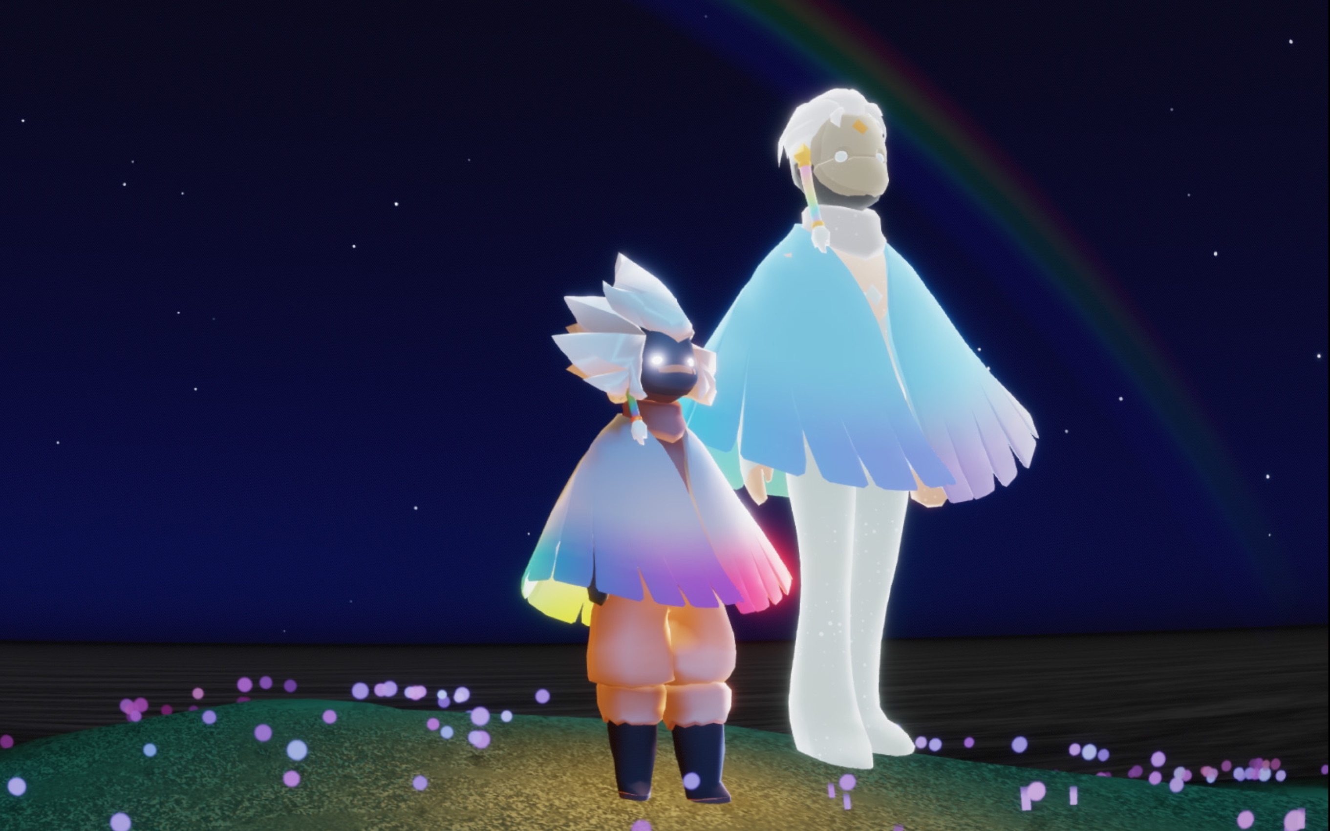 【光遇彩虹日】倾家荡产96彩虹斗篷试穿