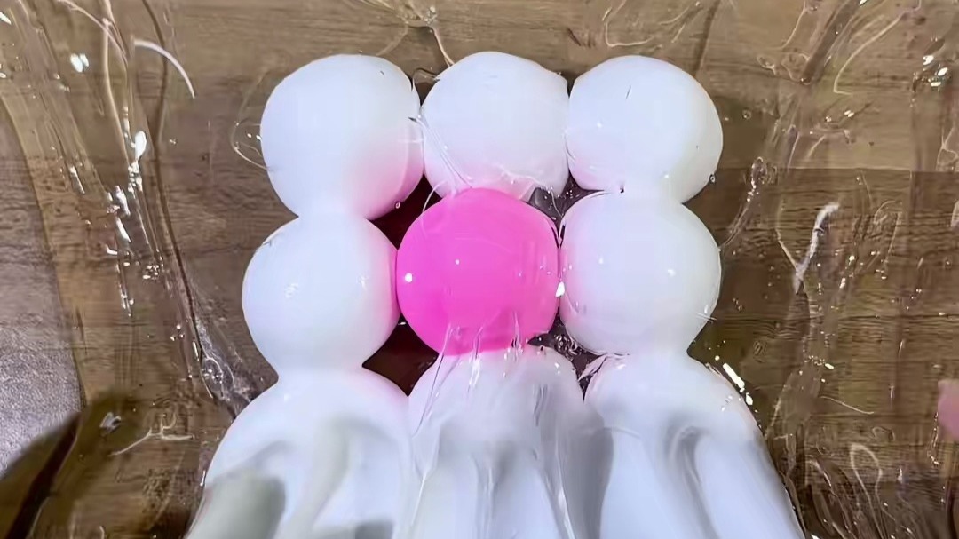 黏土球混软玻璃!真的不要太解压啦