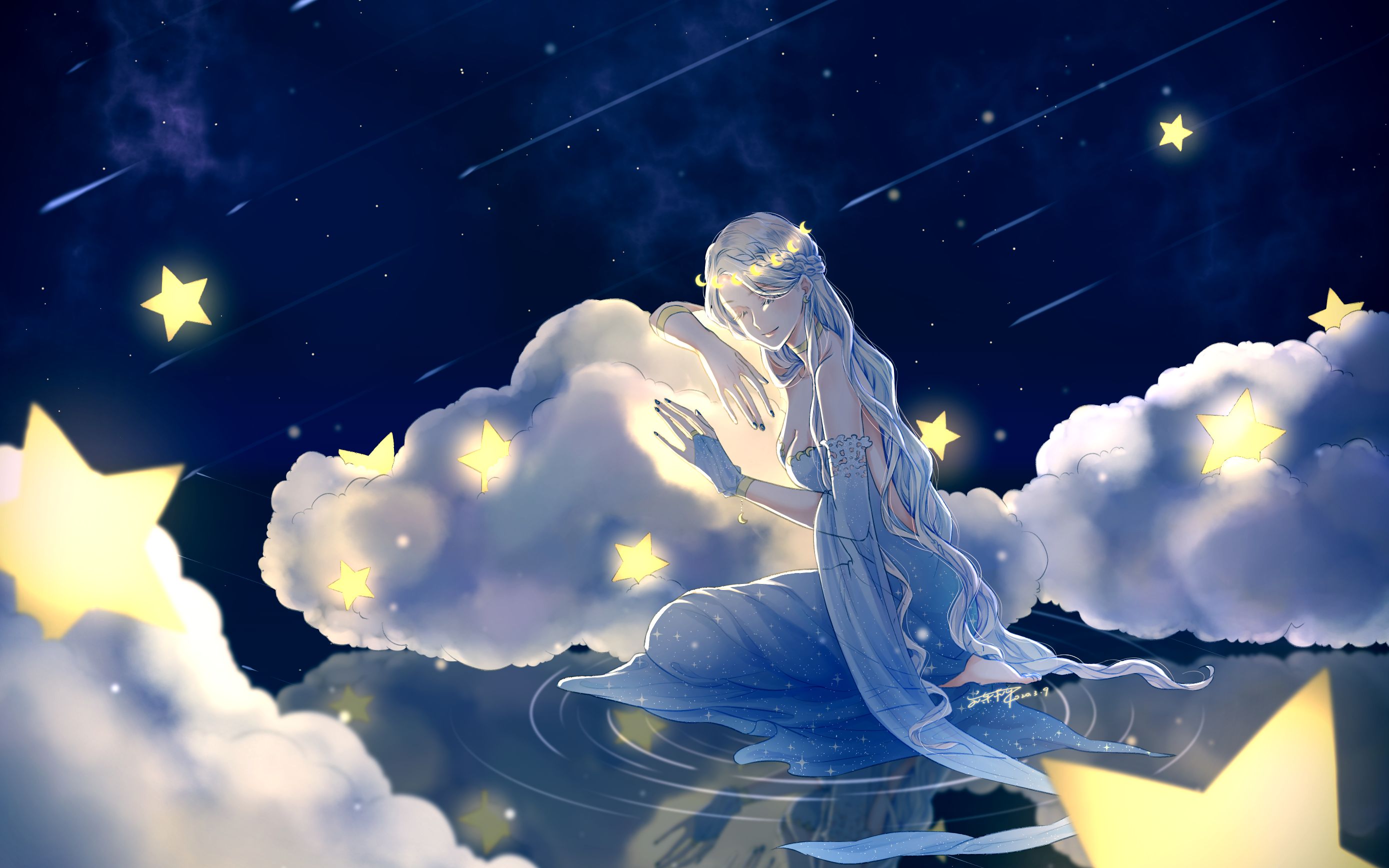 【板绘】一闪一闪亮晶晶(优动漫csp绘画过程)