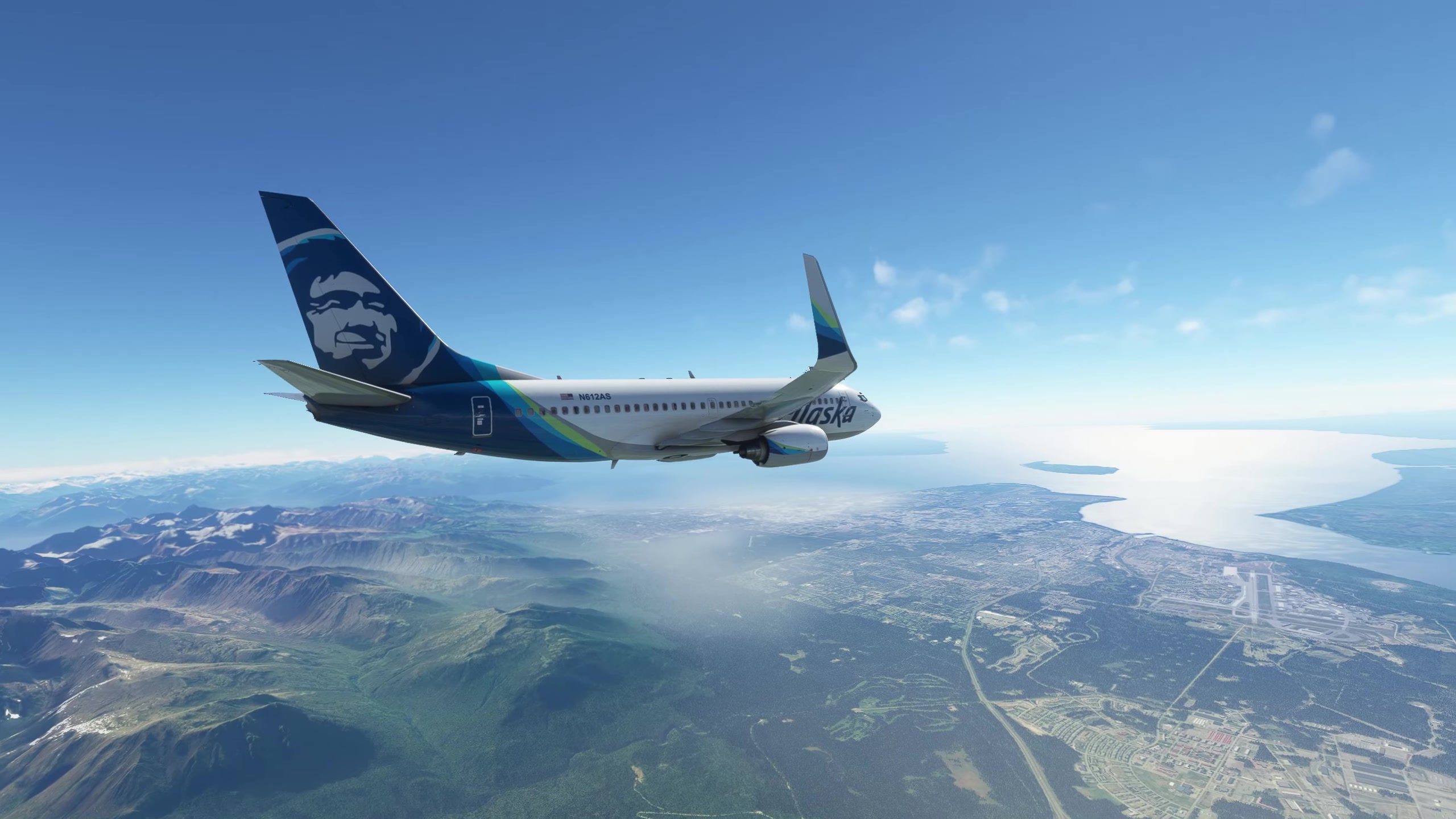 microsoft飞行模拟器anchorage airport review(sim wings/aerosoft)