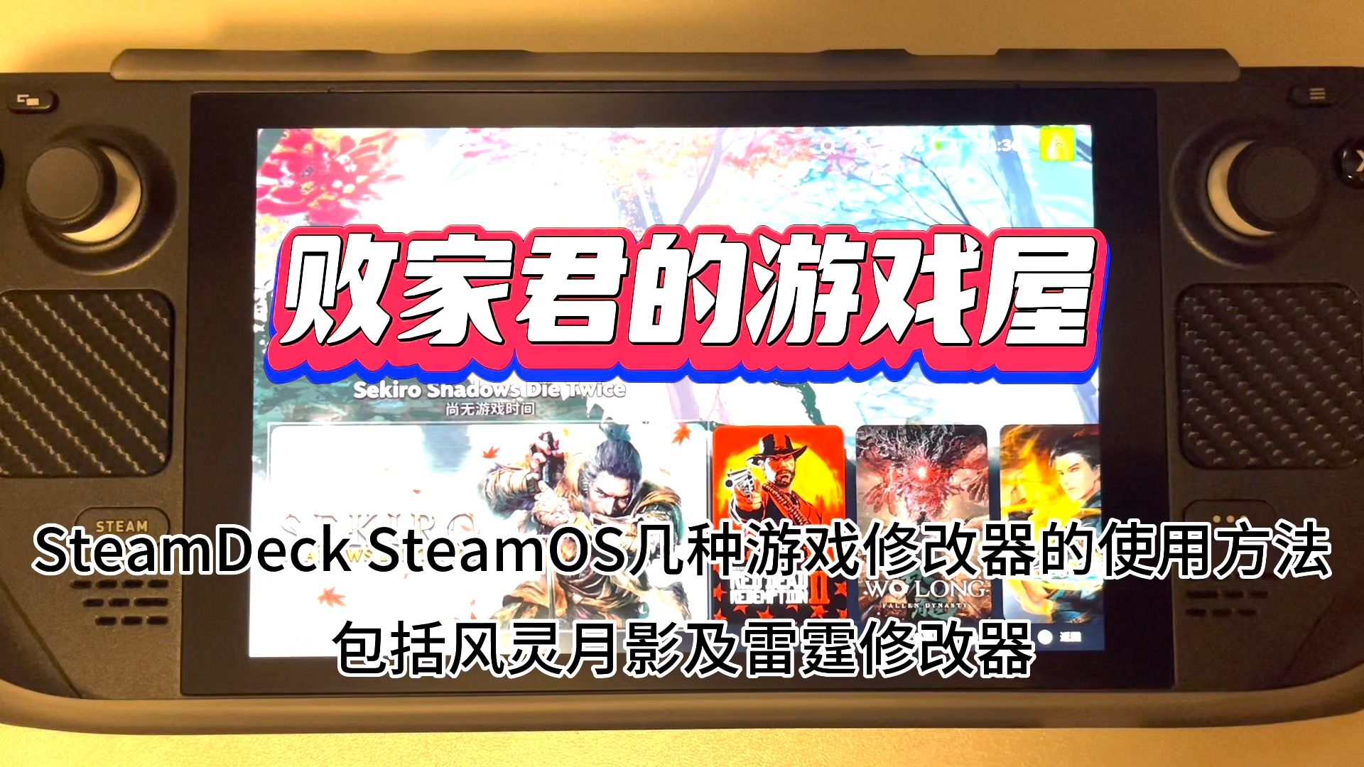 SteamDeck SteamOS几种游戏修改器的使用方法 包括风灵月影及雷霆修改器哔哩哔哩bilibili荒野大镖客2