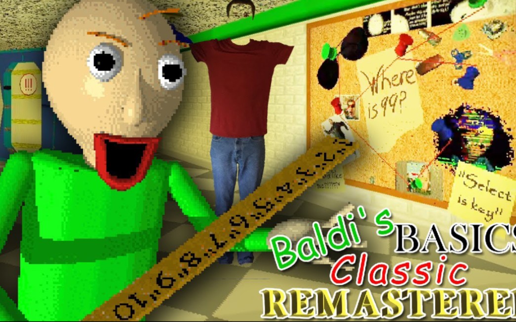 [图]PghLFilms游玩巴迪老师的基础教育重制版-BBCR-Baldi's Basics Classic Remastered [all secrets??]