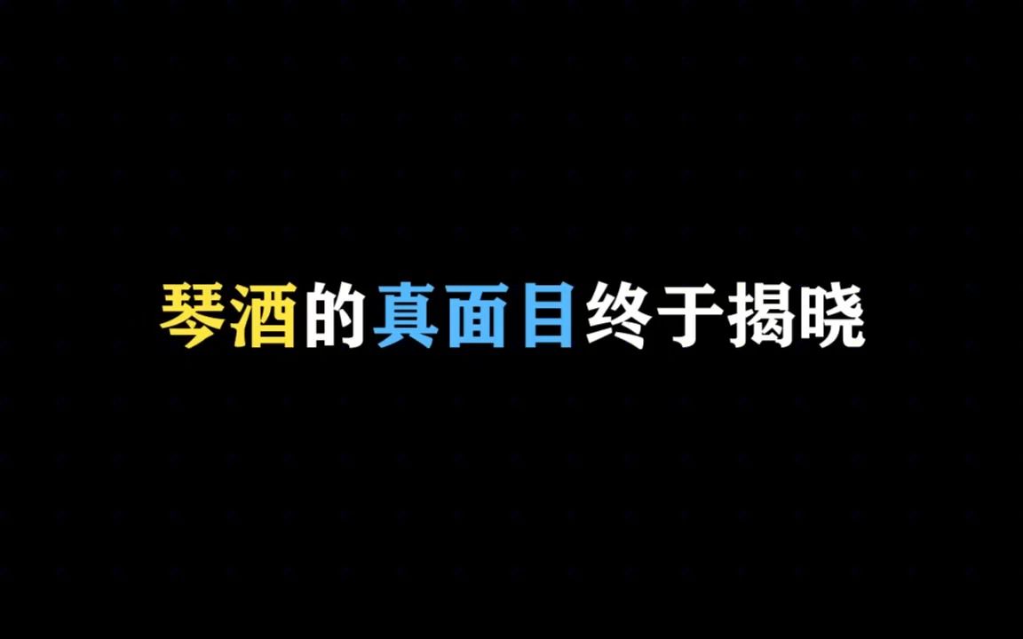 原来琴酒才是大赢家,难道我看了个假柯南?哔哩哔哩bilibili