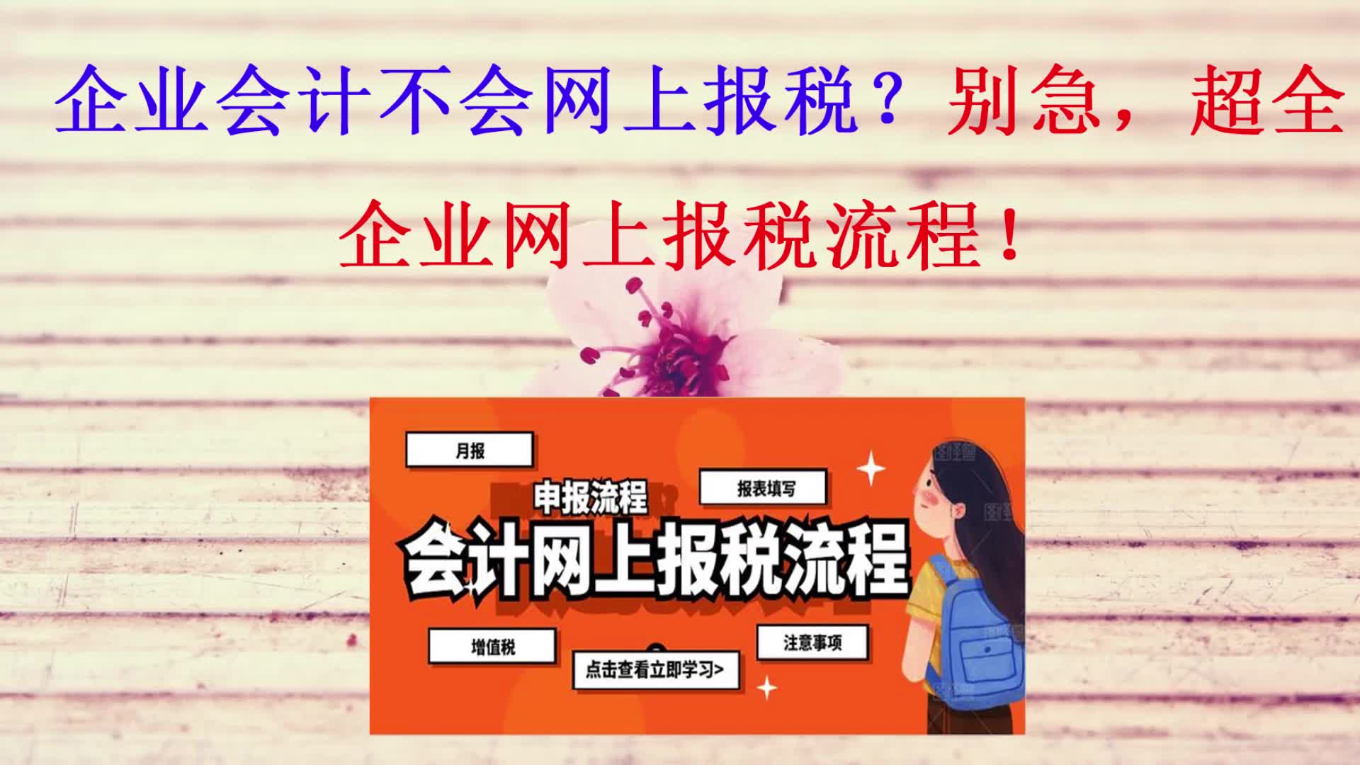 企业会计竟然不会网上报税?不能让别人小瞧你!送你超全报税流程!哔哩哔哩bilibili