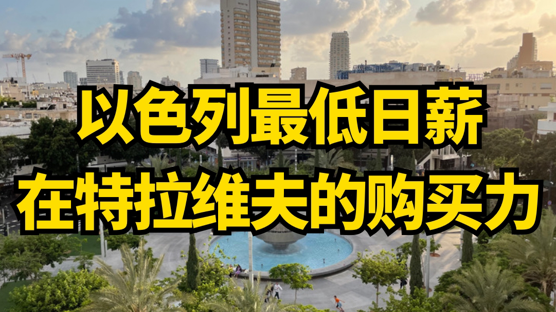 以色列最低日薪扣除房租后,在第二大城市特拉维夫的超市能买多少东西?哔哩哔哩bilibili