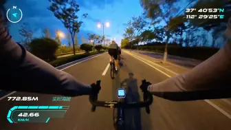 太原夜骑第一视角 全程55km