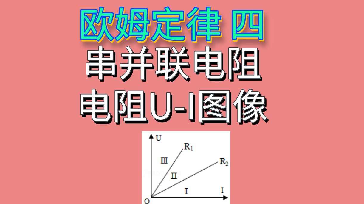 【欧姆定律四】串并联电阻与电阻图像哔哩哔哩bilibili