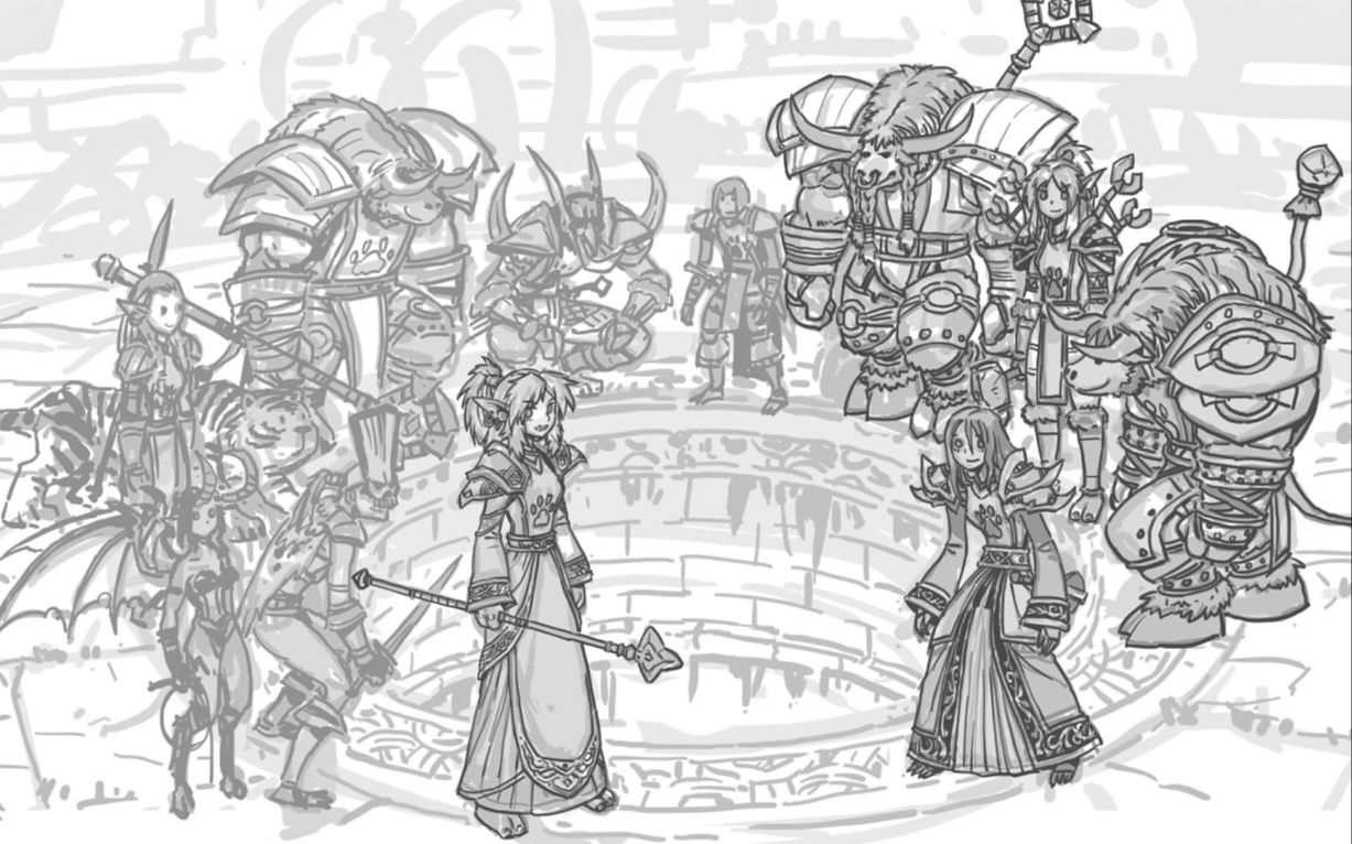 【oo大黄oo录播】大黄&咬人画的魔兽草稿 2020.02.04