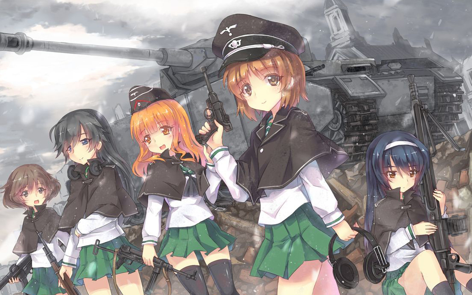 坦克世界版少女与战车追猎顶鼠式合集tv版11话末尾12话开头中国坦克