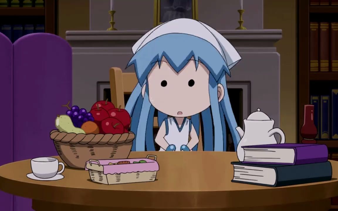 发现一只野生的小小乌贼娘!虽然可爱,但不会游泳?