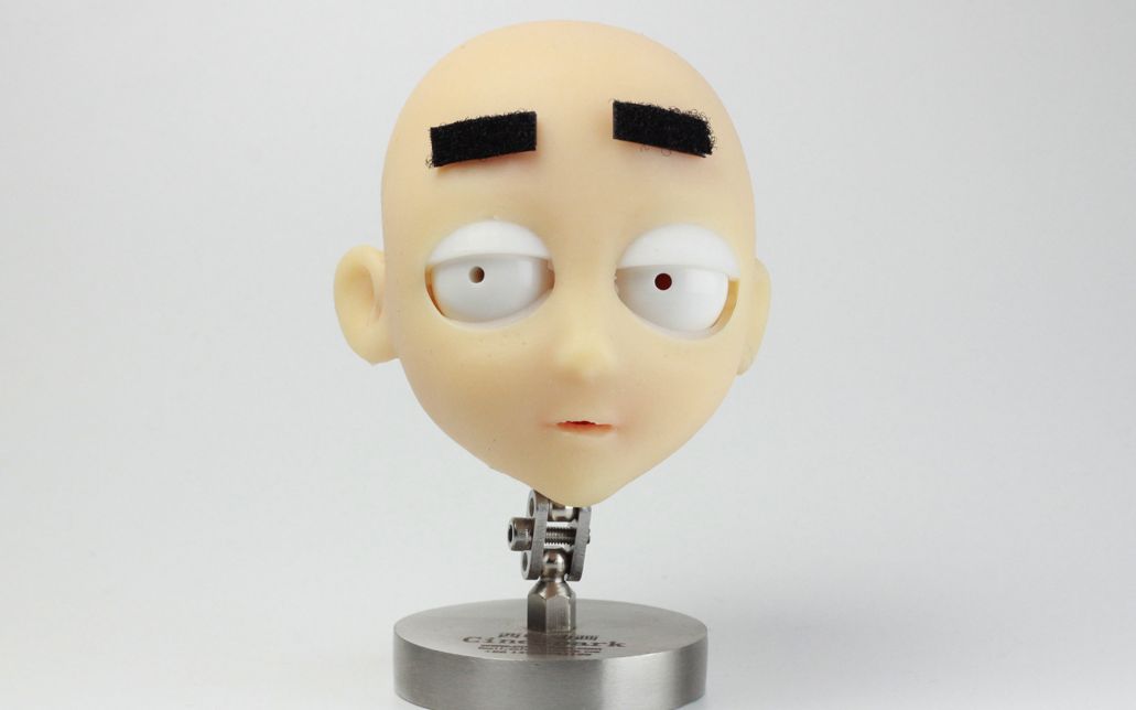 cinespark西帕动画2020最新出品多器官可调节型定格动画硅胶人偶头部