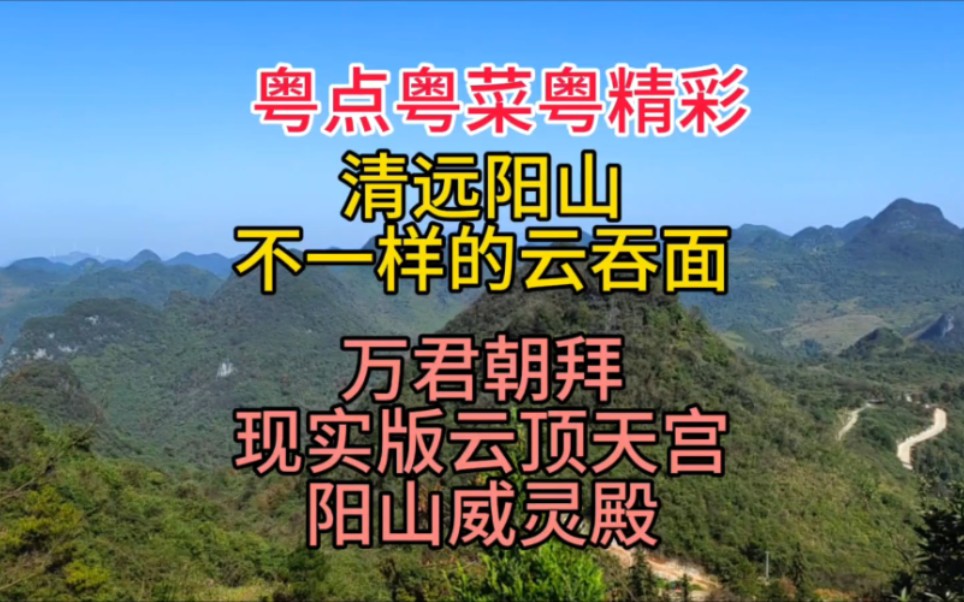 清远阳山不一样的云吞面,万君朝拜,现实版云顶天宫阳山威灵殿哔哩哔哩bilibili