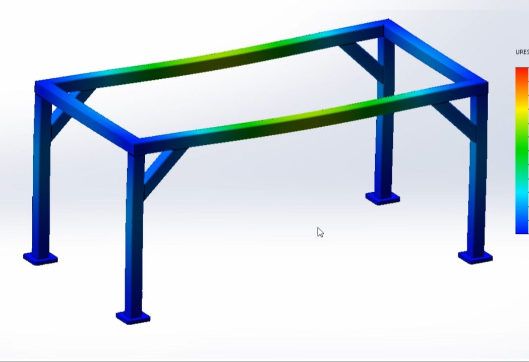 4分钟学会SolidWorks钢架结构的有限元分析哔哩哔哩bilibili