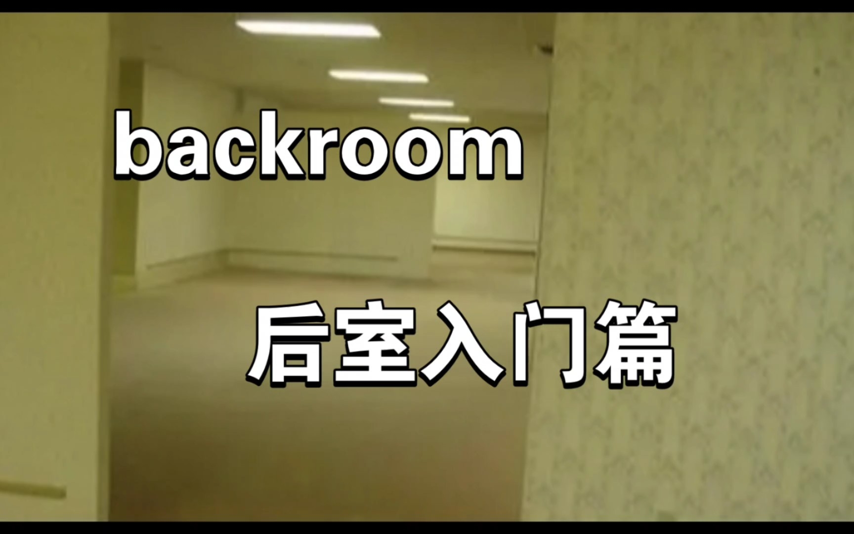 [backroom]后室入门讲解哔哩哔哩bilibili