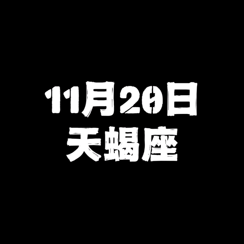 11月20日的天蝎座哔哩哔哩bilibili