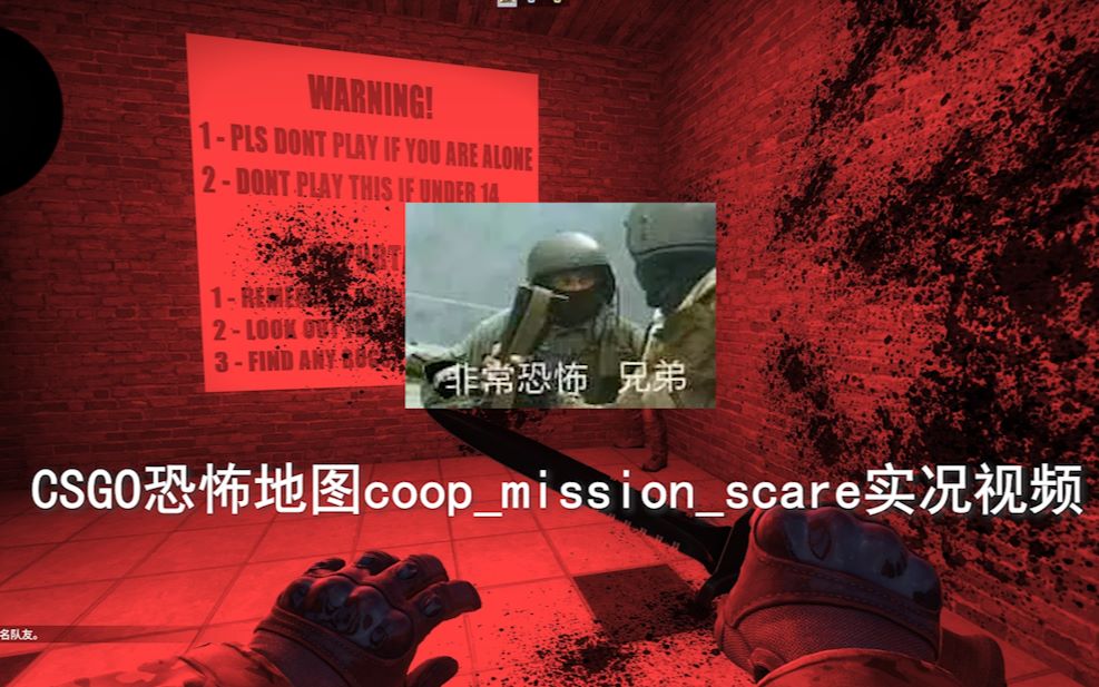 逍遥晓黑csgo恐怖地图coopmissionscare的实况视频我真的扛不住这种