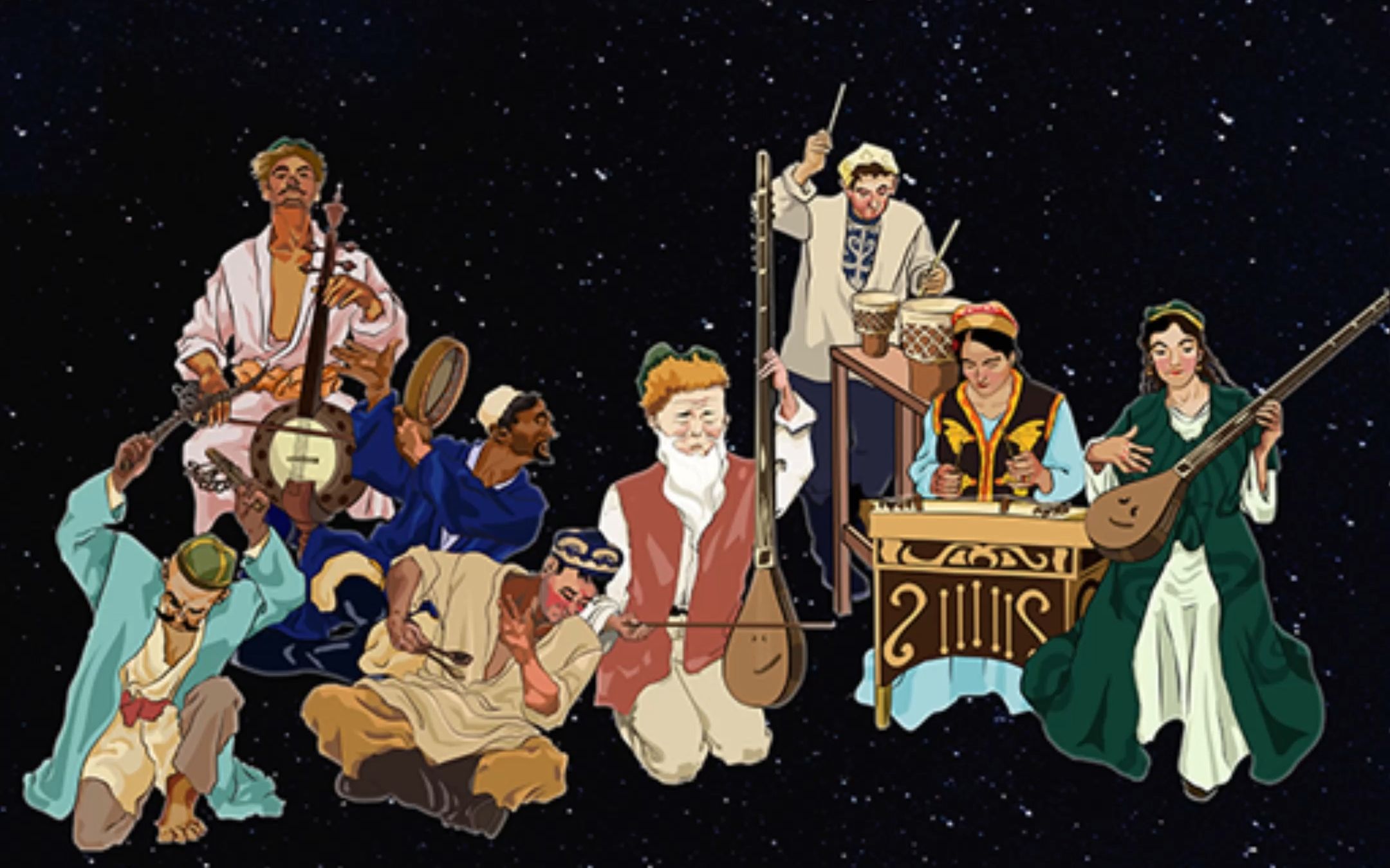 "感知未来"艺术科技展——十二木卡姆交互墙