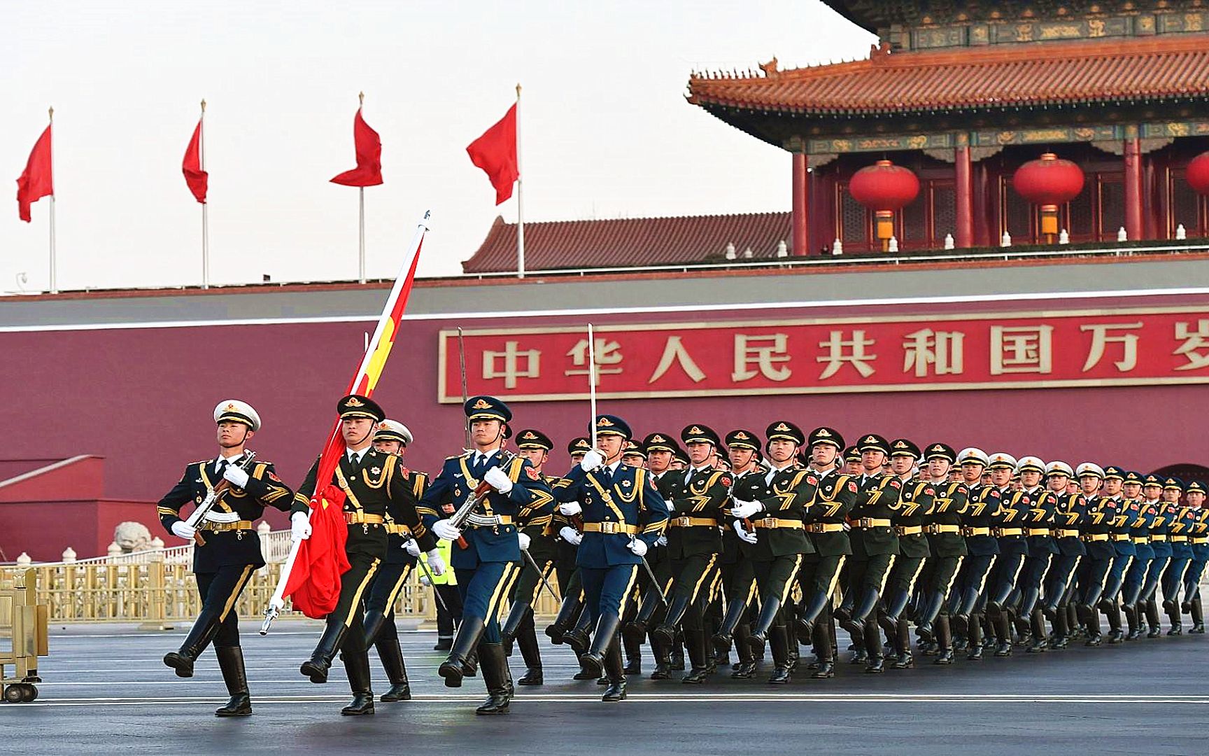 北京升国旗图片正面图片
