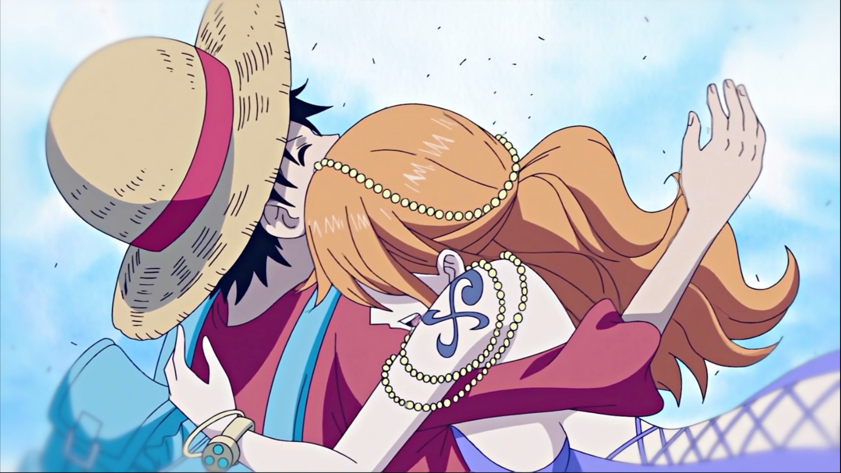 一个喜欢风车的女孩 遇到了一个来自风车村的男孩#海贼王 #路飞 #娜美