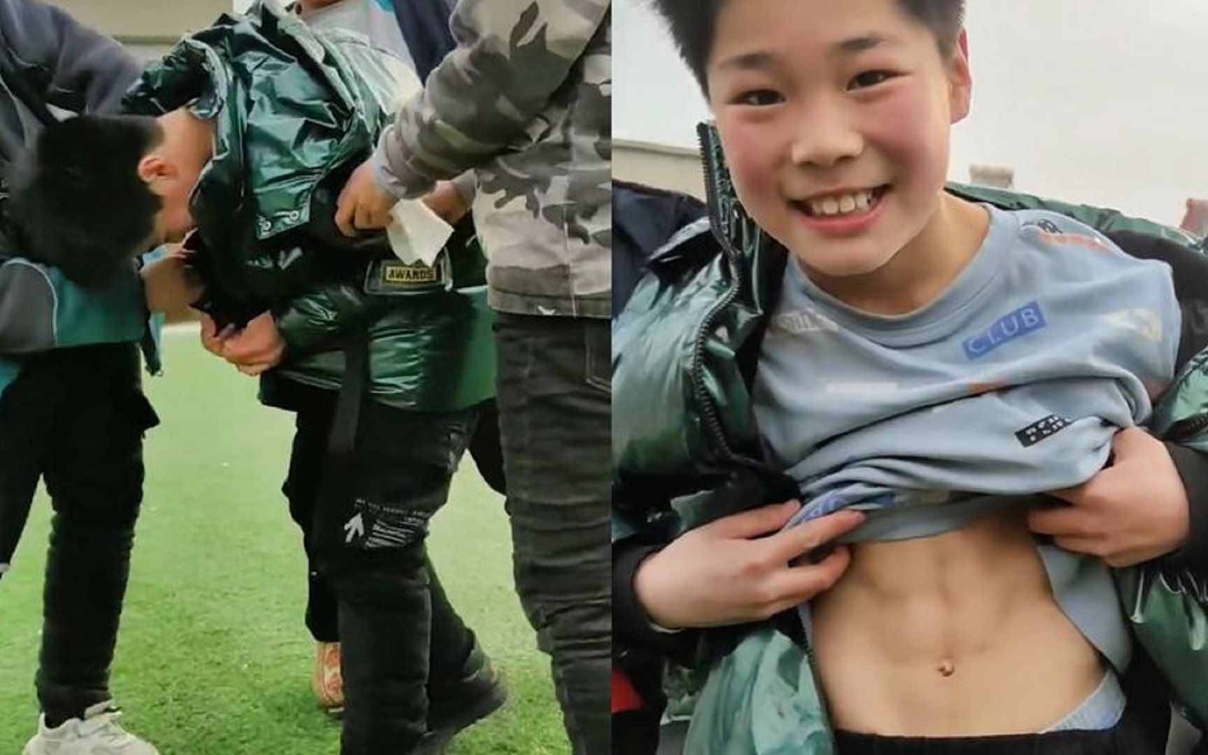 男孩在舞蹈课上被兄弟要求秀腹肌,掀开衣服后惊呆众人,网友:厉害了!