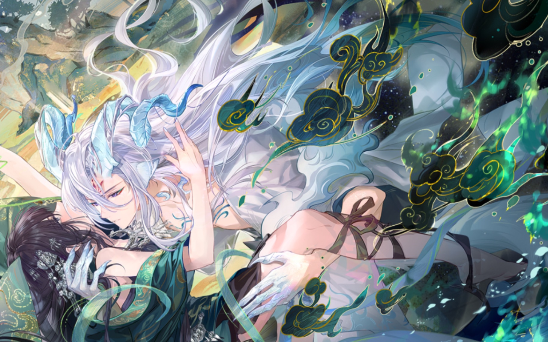 【时空中的绘旅人】 叶瑄ssr画灵·于风衔愿 卡组剧情心间私语