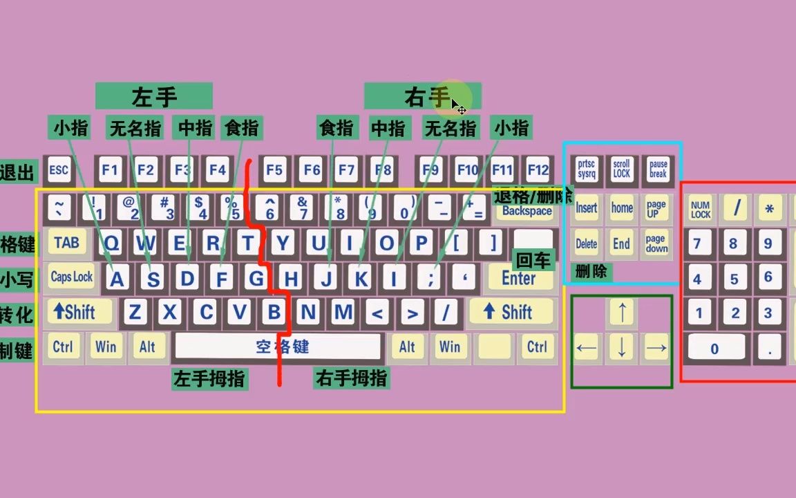 零基礎學電腦打字,快速學會鍵盤打字,適合初學者學習