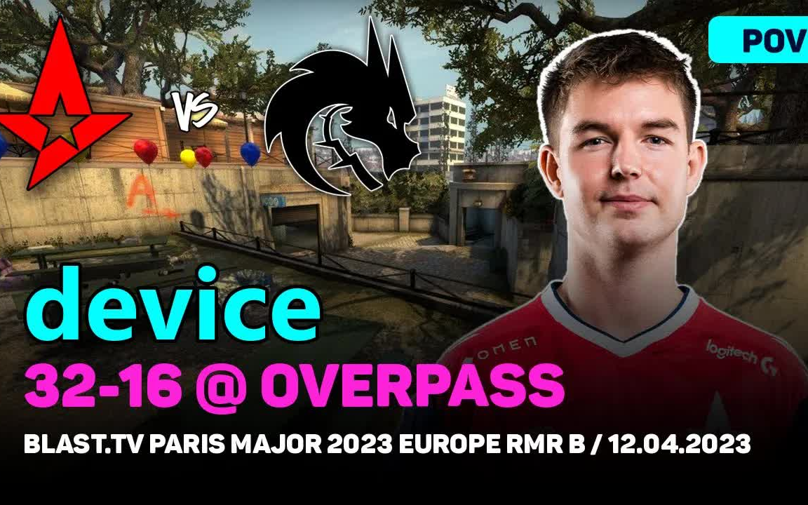 csgo pov astralis dev1ce (32-16) vs spirit (死亡游乐园) 巴黎
