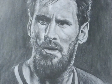 梅西,杨培强素描作品欣赏