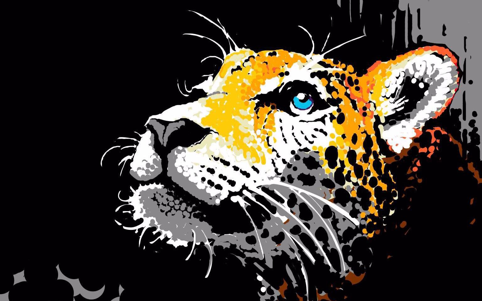 你画我猜灵魂画师作品手机指绘超逼真的斑纹虎by月下