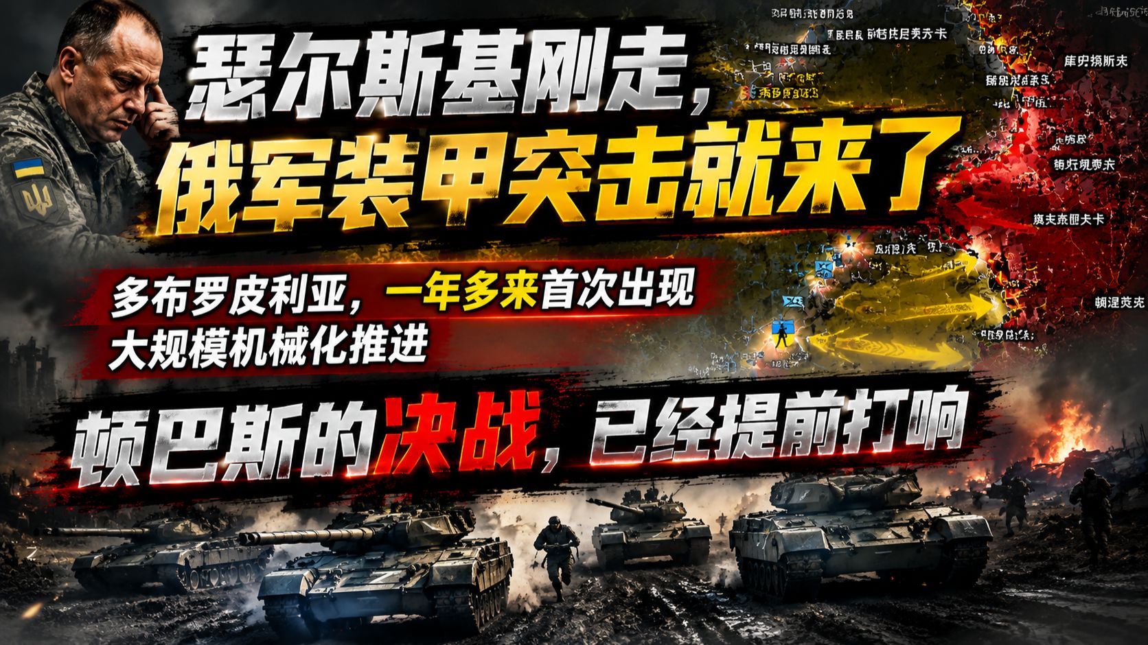 攻占舍甫琴科，俄军再现装甲突击，顿巴斯决战，已经提前打响