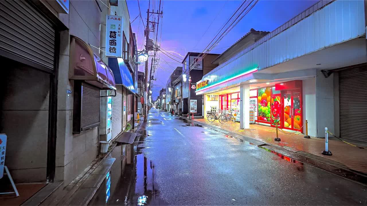 [图]【超清日本】‌‌漫步夜晚雨中的东京 江东区 2024.8