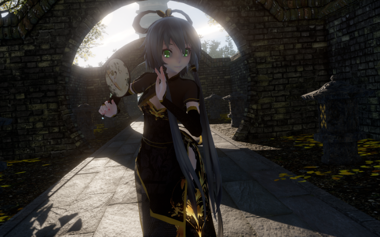 【mmd】tda金丝雀旗袍洛天依  (晓秋月明)   美  !