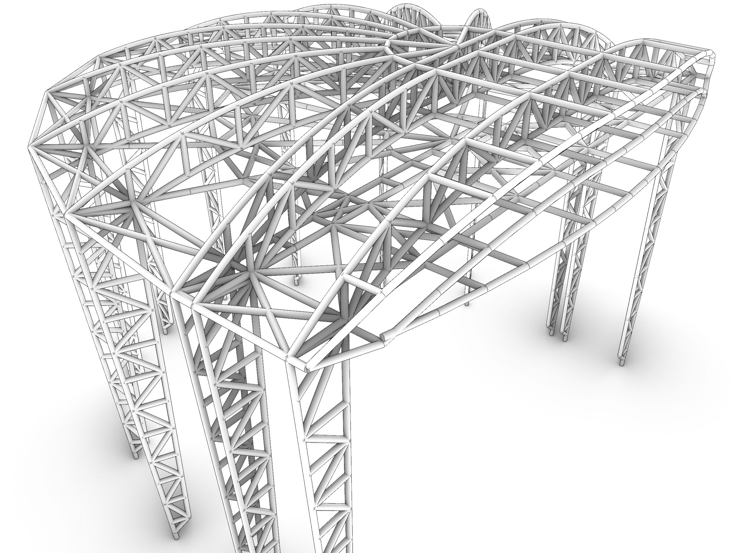 gh全参数化钢结构施工图 节点图