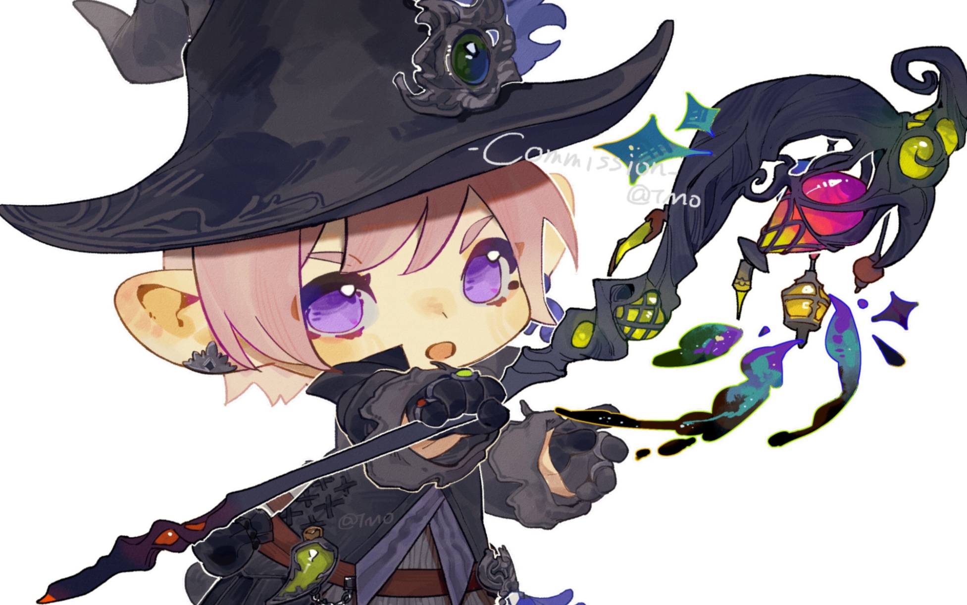 【ps绘画/稿件】挥舞魔杖吧黑魔!