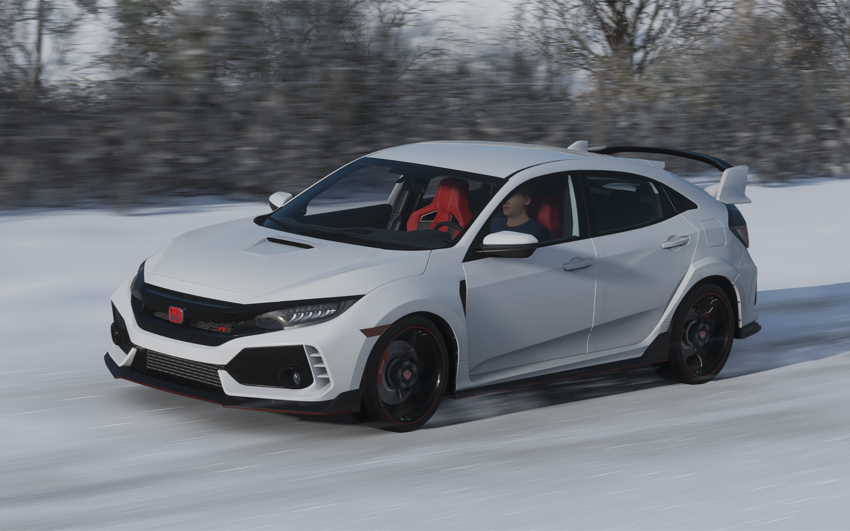 地平线4:本田思域type-r山路表现真不错