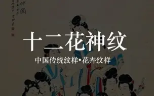 Download Video: 花卉纹 | 十二花神落人间，一半风雅一半仙